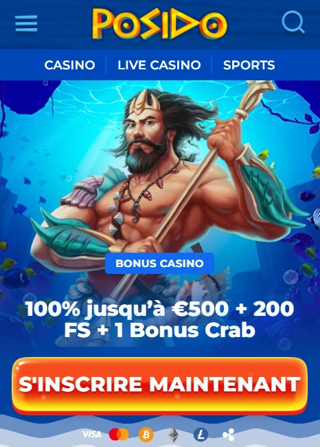 Posido Casino Site mobile