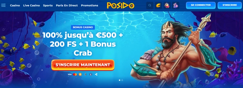 Posido Casino Page principale